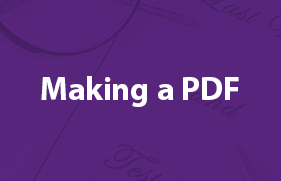Making a PDF